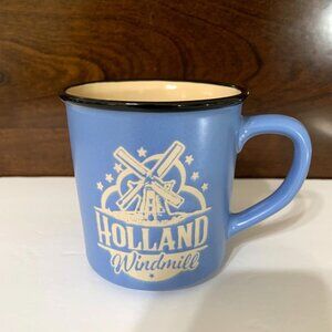 Holland Windmill Blue Coffee Mug